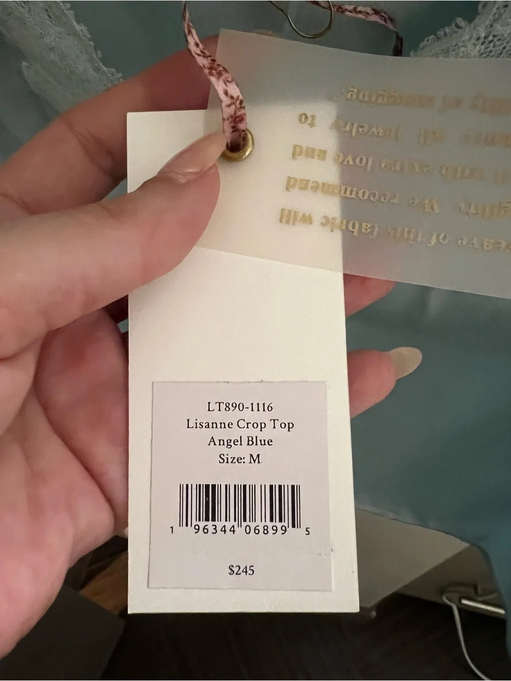 Loveshackfancy Lisanne Crop Top
In Blue Medium NWT - Picture 5 of 5